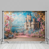 Lofaris Floral Sweet Castle Painting Photography Backdrop